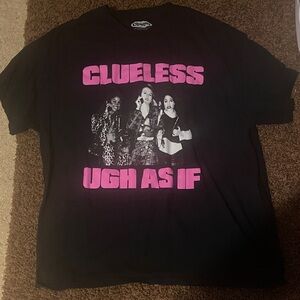 Clueless Black and Pink Graphic Tee